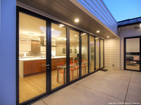 After- Kitchen to LIving Room (doors closed)