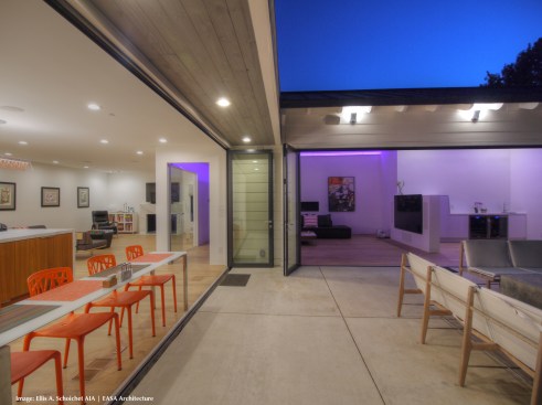 After- View of Kitchen-LIving Room-Family Room (doors open)