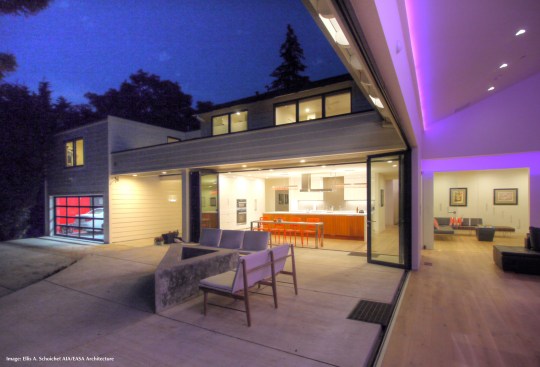 After- View from Family Room (doors open)
