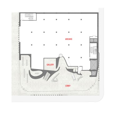 The Broad floor plan ground