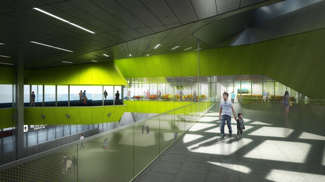 Local connections between floors serve as circulation short cuts.