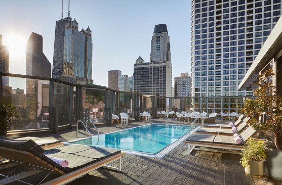 Rooftop pool