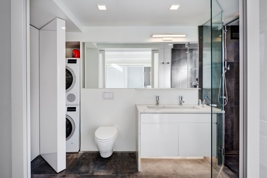 Master Bathroom with Laundry Closet
