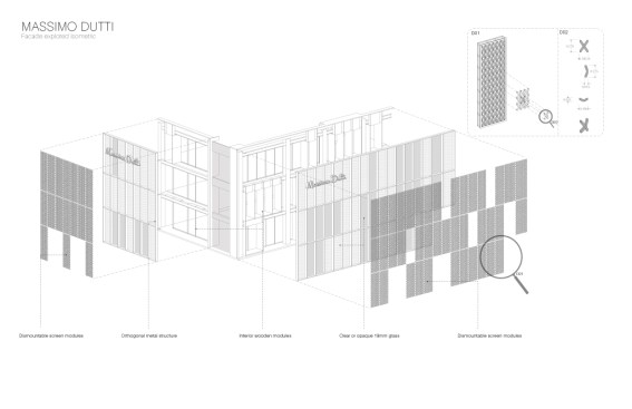 Facade Exploted Isometric