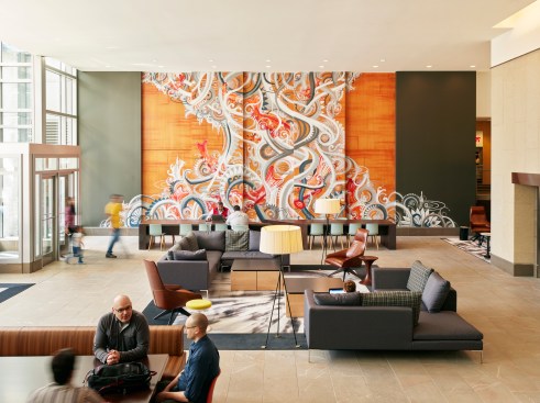 Key Center Lobby by SkB Architects