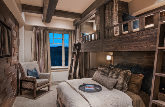 Bunk beds  at Silver Strike Penthouse by Alder and Tweed.