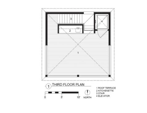 The projects third-floor plan.