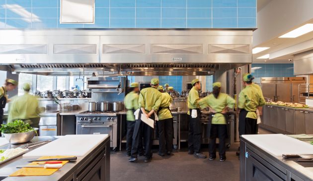 One of seven kitchen labs at the Culinary Arts Centre.