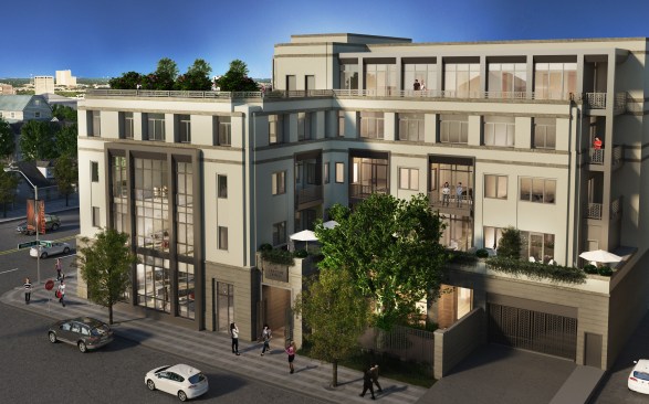 View along Hudson Avenue