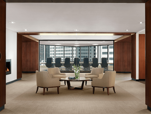 Executive suite lobby at 
700 Market Street - designed by Arcturis

