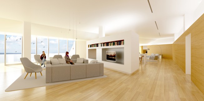 Residential unit interior