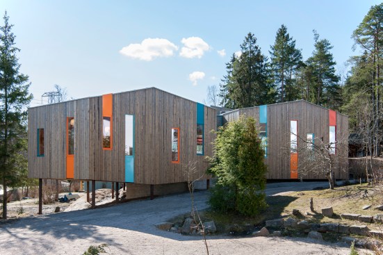 Waldorf School Fredrikstad by LINK Arkitektur; Kebony wood cladding