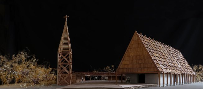 Chapel and Community Center Zoh Laguna in Campeche, Mexico, by Escobedo Soliz