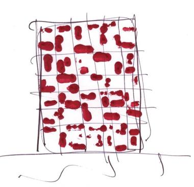 The judges particularly enjoyed this early sketch of the building skin. 