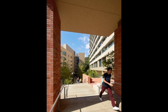Exterior, Holly Dorm Courtyard Entry