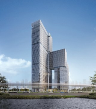 Nansha Kingboard Free Trade Zone Mixed-use Project, Guangzhou, China, by Aedas