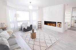 The E40 Single-Sided Electric fireplace by European Home.