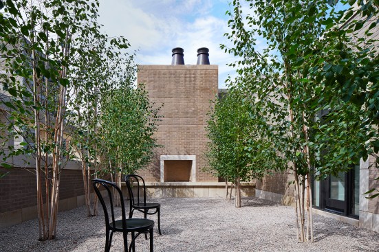 An open-air southeast garden on the rooftop is one of two outdoor spaces on the fourth floor.