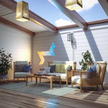 Nanoleaf Canvas installed in sunroom