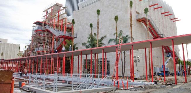 OPENING

Broad Contemporary Art Museum

Los Angeles

February 16

The first phase of LACMA's expansion, designed by Renzo Piano Building Workshop, opens this month. At 60,000 square feet, it's one of the largest column-free art spaces in the U.S. The opening comes with some scandal as the building's namesake and financier, Eli Broad, recently decided to loan rather than donate his art collection, a decision that allows him to uncharitably enjoy an increase in the market value of his holdings as they go on public view. 

lacma.org