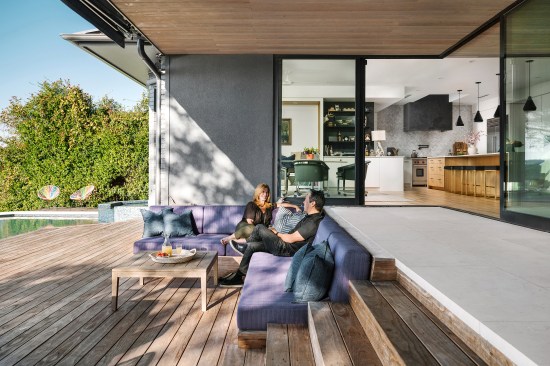 The Outdoor Living Space Seamlessly Flows into Interior Spaces