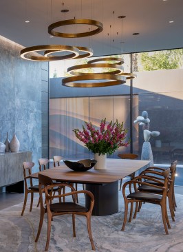 Serenity Indian Wells luxury home modern dining room design