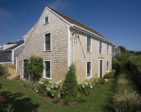 Renovations on this 264-year-old cape earned LEED-Gold certification and a HERS rating of 69, while also meeting the strict guidelines of Nantucket Island’s Historic District. 