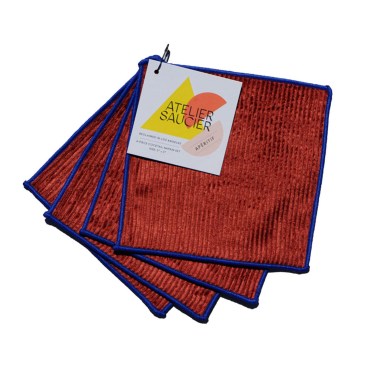Carmenita Cocktail Napkin set, Atelier Saucier
