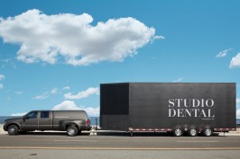 Photograph Copyright Mitch Tobias www.mitchtobias.com (415) 647-0242
Interiors and exteriors of Studio Dental, a mobile dental office in San Francisco.  Dentist with patient.