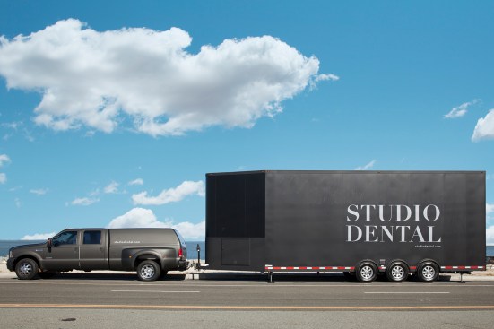 Photograph Copyright Mitch Tobias www.mitchtobias.com (415) 647-0242
Interiors and exteriors of Studio Dental, a mobile dental office in San Francisco.  Dentist with patient.
