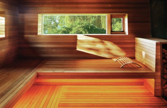 Interior, looking north.