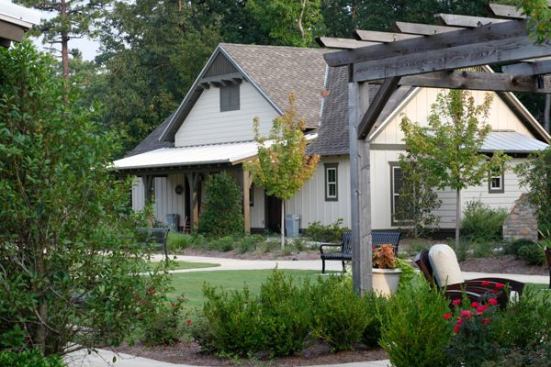 Landscaping The Cottages’ attractive grounds are landscaped with non-invasive, drought-tolerant indigenous plants. The irrigation system from Hunter Industries contains separate zones for each type of bedding and features a moisture sensor and Solar Sync rain-delay controller. 760.744.5240. 
www.hunterindustries.com.