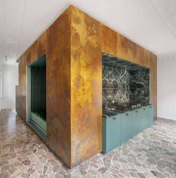 Golden box interior by AMAA.