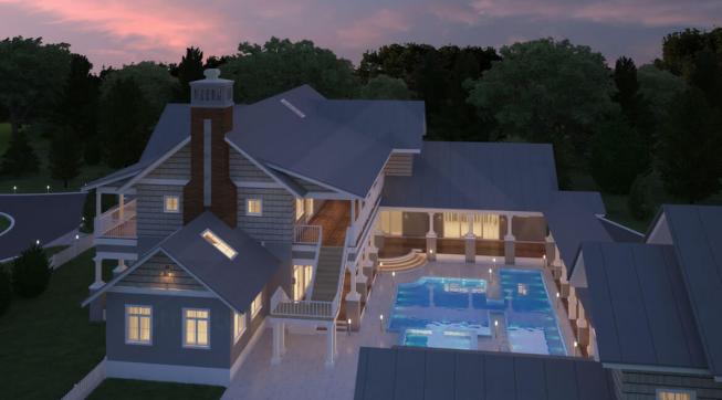 Two story home design in Florida