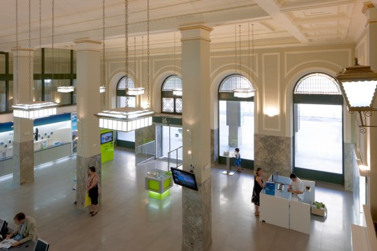 Elevated View of Display Area