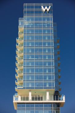 The recently opened W Atlanta Downtown Hotel & Residences, designed by New Haven, Conn.-based Pickard Chilton, has 237 guest rooms and 74 residences. For a change of pace from its sleek corporate cousins in the Northeast, the W Atlanta features a more partylike atmosphere courtesy of interior designer Burdifilek.