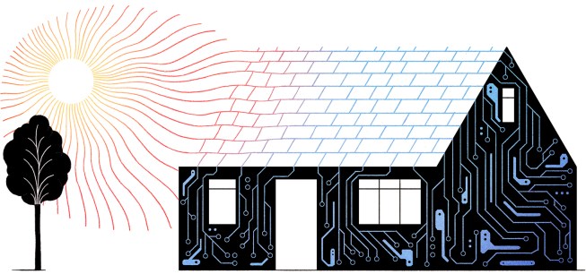 Tesla solar roof tile