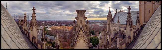 Top of the National Cathedral.