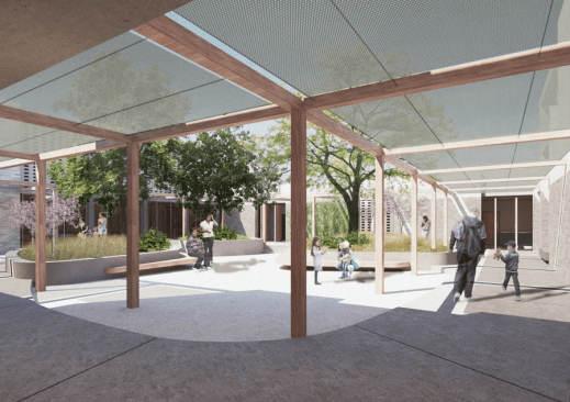 Outdoor courtyard space