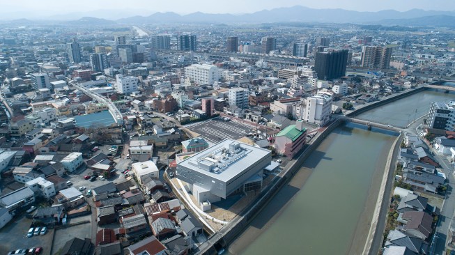Bird's eye view of the entire city