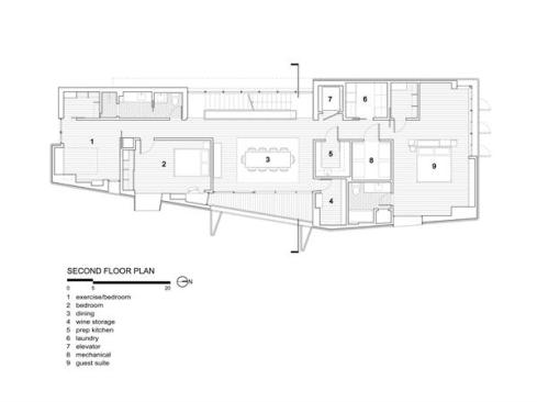 The second-floor plan.