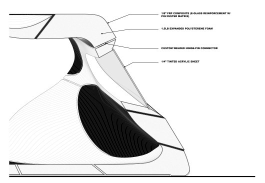 A diagram of Justin Diles' Plasticity Pavilion.