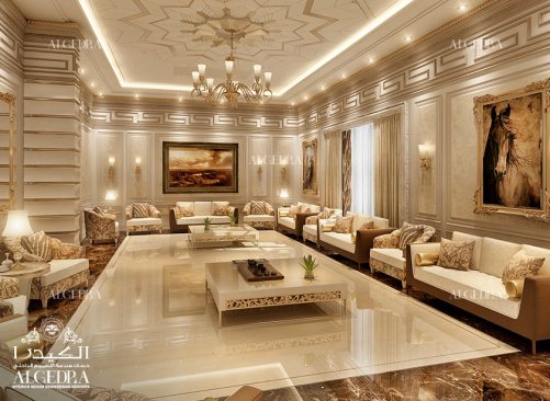 Modern majlis interior decoration 
