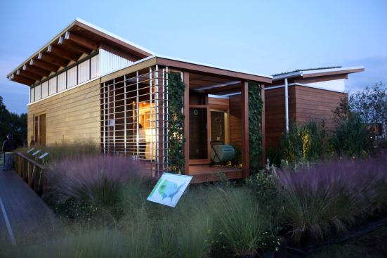 The University of Maryland's entry in the U.S. Department of Energy Solar Decathlon 2011 in Washington, D.C., Saturday, Sept. 30, 2011. (Credit: Stefano Paltera/U.S. Department of Energy Solar Decathlon)
