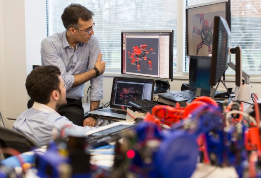 At the Siemens Robotics Lab, in Princeton, N.J.