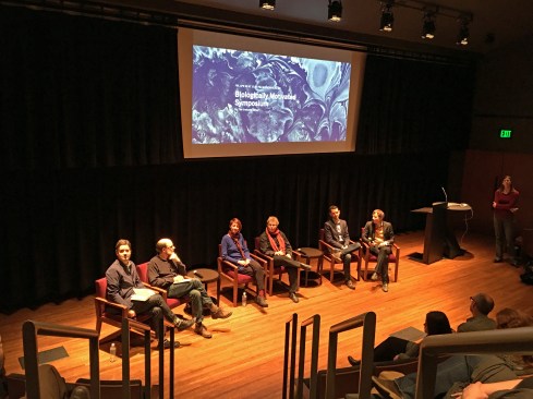 Panel Discussion: University of Minnesota interdisciplinary graduate group members Marc Swackhamer (architecture), Neil Olszewski (biology), Diane Willow (art), and Emilie Snell-Rood (biology) in conversation with the speakers.