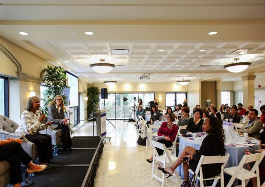 After renovation in 2013, the space was given a more traditional look, with window arches and a beam-and-coffer ceiling. However, the hard-surfaced ceiling material created unacceptable acoustics.  