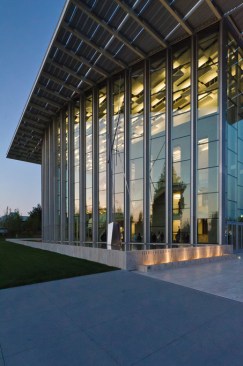 West Elevation and Reflecting Pool Detail from SW