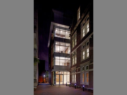 Palm Court Entry View of Addition