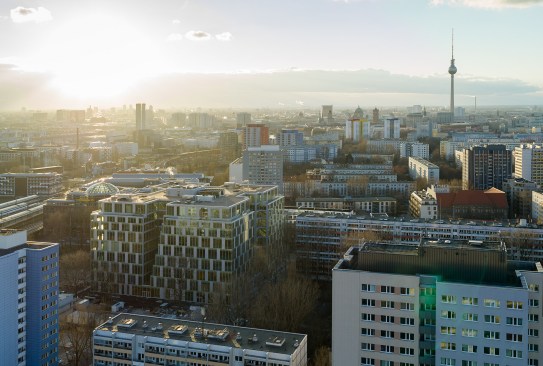 UP! is located in Berlin’s Freidrichshain neighborhood near Berlin Ost- bahnhof, the city’s main line railway station